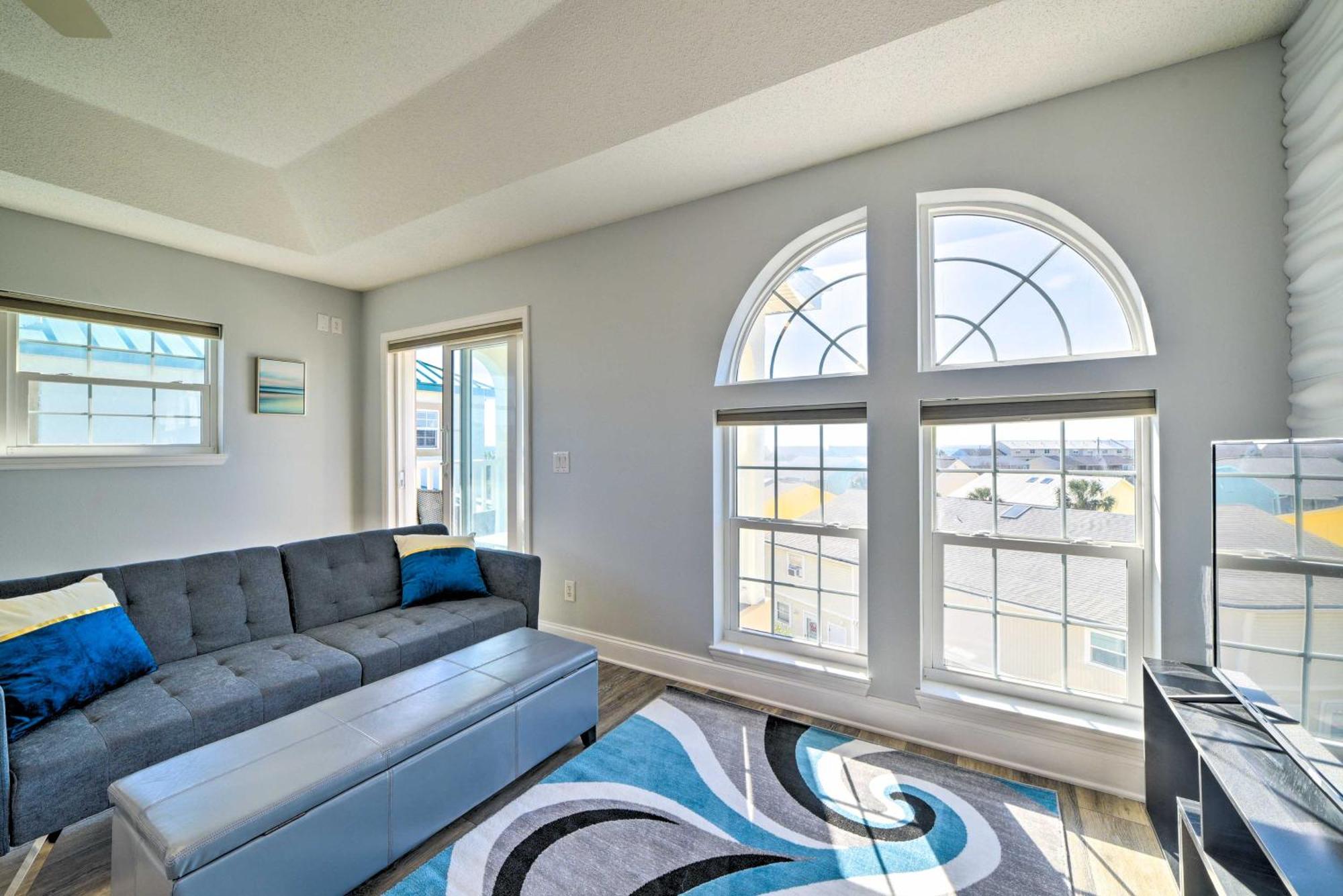 Sunny Pcb Home With Balcony Steps To The Beach! パナマシティービーチ エクステリア 写真