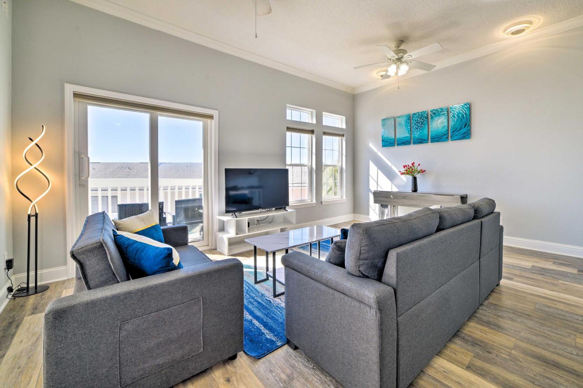 Sunny Pcb Home With Balcony Steps To The Beach! パナマシティービーチ エクステリア 写真